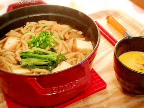 ご馳走風うどん~すき焼きみたいにして食べる~